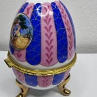 LIMOGES-France 🇫🇷 Порцеланово яйце, снимка 8 - Декорация за дома - 44003752