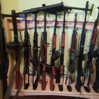 Поставка за стена стойка за оръжие, пушка, пистолет, револвер, автомат, въдици и др., снимка 12 - Колекции - 26991065