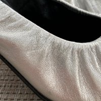 Уникални скъпи сребристи обувки CAFENOIR Италия, снимка 5 - Дамски обувки на ток - 33198245