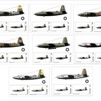 Чисти блокове Самолети от Втората световна война 2020 от Тонго, снимка 1 - Филателия - 37681033
