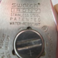 swatch irony stainless steel швейцарски часовник от 2000 година., снимка 3 - Антикварни и старинни предмети - 43593882