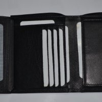 Mano 1919 MOLLIS M19850 черен вертикален портфейл до 13 карти, снимка 9 - Портфейли, портмонета - 32742164