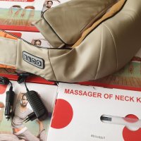 Промо! 12V/220V 3D Шиацу масажор за врат гръб плешки и рамене с функция затопляне, снимка 16 - Масажори - 24306514