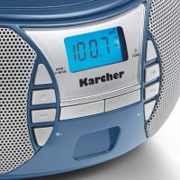 Портативен плйеър син Karcher RR 5025 , CD radio (CD player, FM radio, battery / AC, AUX-In), снимка 4 - Аудиосистеми - 38781982