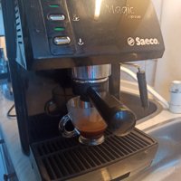 Кафе машина Саеко Magic с ръкохватка с крема диск, италианска, работи отлично и прави хубаво кафе с , снимка 2 - Кафемашини - 39173761