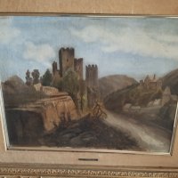 Стара картина-замък, снимка 1 - Картини - 43463055