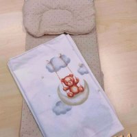Комплект подложка за количка бебешки с възглавница, одеяло и чаршаф за бебе, снимка 10 - Спално бельо и завивки - 36655766