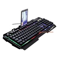 Геймърска клавиатура, LED RGB, Метална рамка. 47x2x18.5см, снимка 1 - Клавиатури и мишки - 43800022