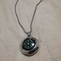 Висулка компас+синджир , снимка 4 - Колиета, медальони, синджири - 33182439
