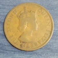 2 цента (1955) Източни Кариби, снимка 2 - Нумизматика и бонистика - 38917996