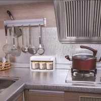 Самозалепващо алуминиево фолио за гръб на кухня плот водоустойчиво термоустойчиво, снимка 10 - Други стоки за дома - 28168476