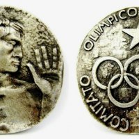 Олимпийски медал-Италия-Олимпийски комитет-Оригинал, снимка 1 - Колекции - 35355519