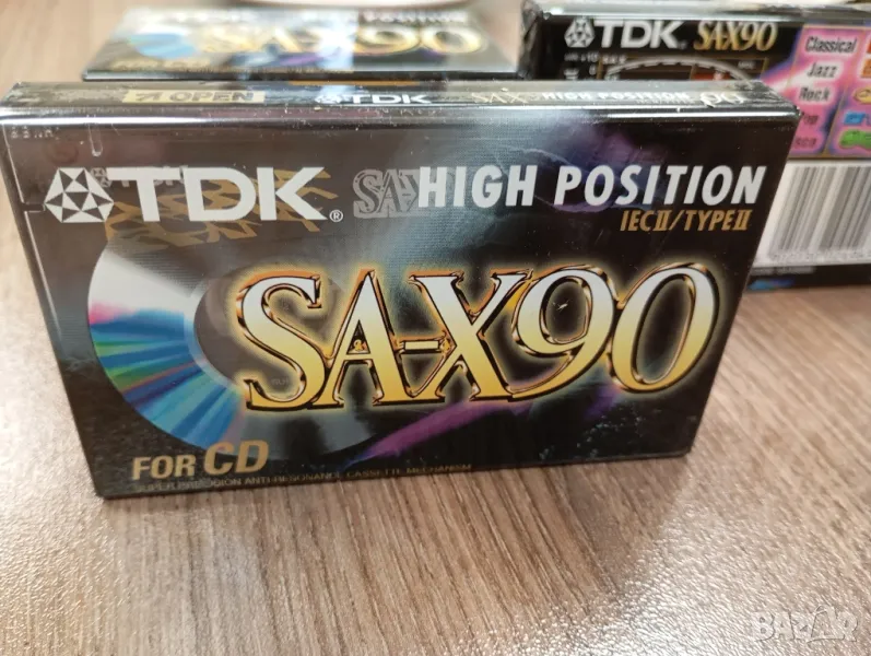 чисто нови хромни аудио касети OVP TDK SA X90 sax90, снимка 1