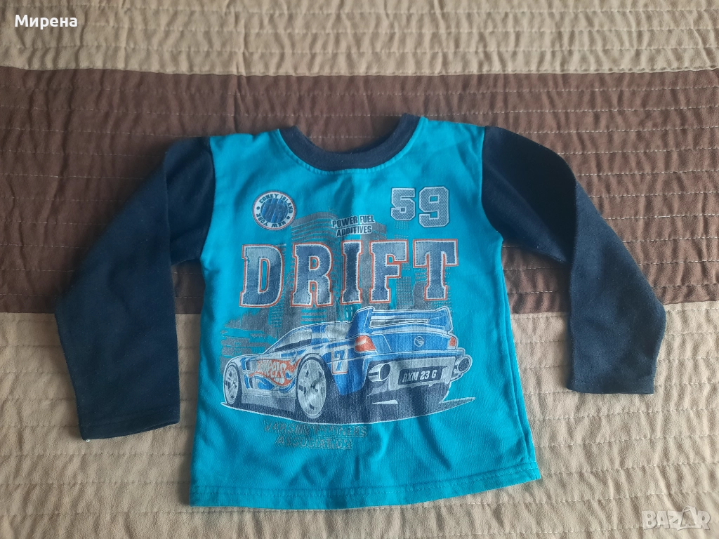 Ватирана блузка за 3-4 годишно момче, размер 104, снимка 1