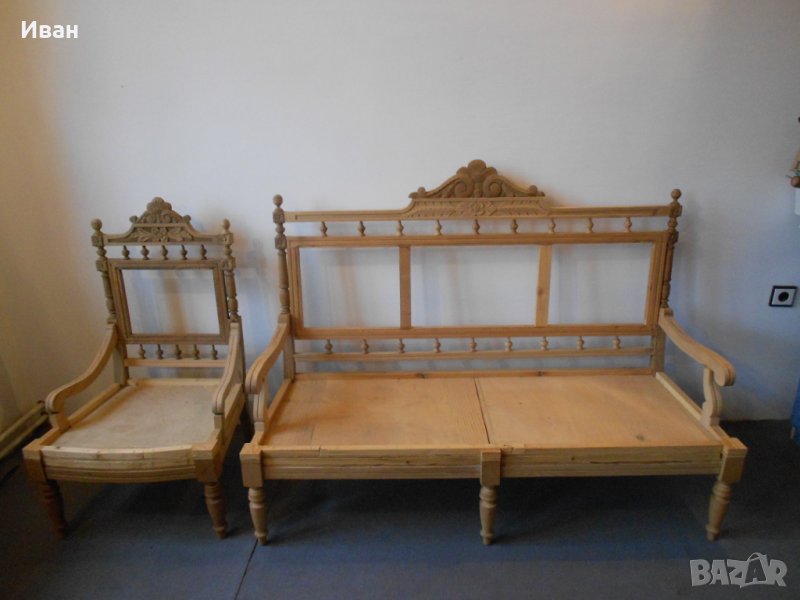 Диван с шест стола, снимка 1