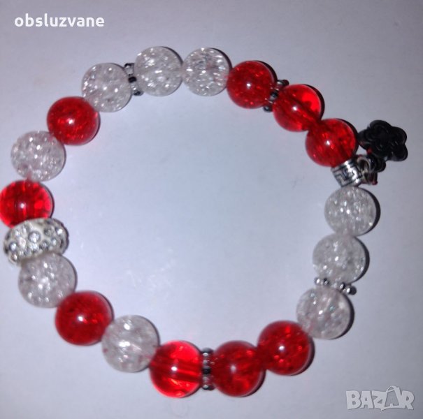 Гривна в червено и бяло 💥, снимка 1