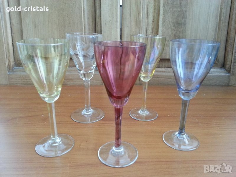 Стари стъклени чаши, снимка 1