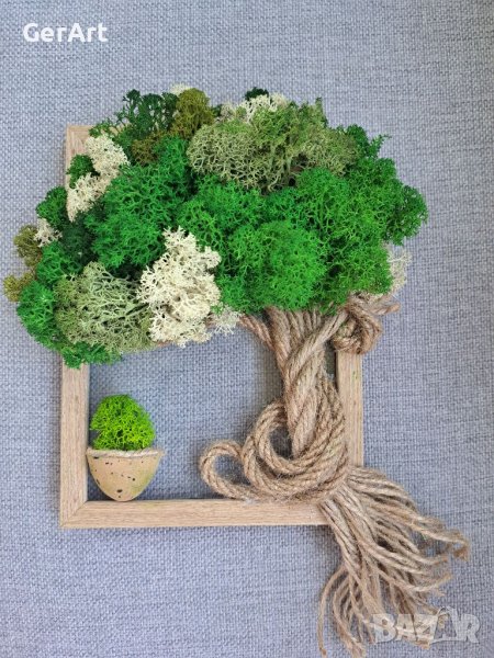 Арт пано "Дървото на живота" от скандинавски мъх, снимка 1