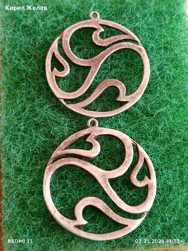 Прекрасни сребърни медальони бутиково Арт бижу на Сезгин 52405, снимка 1