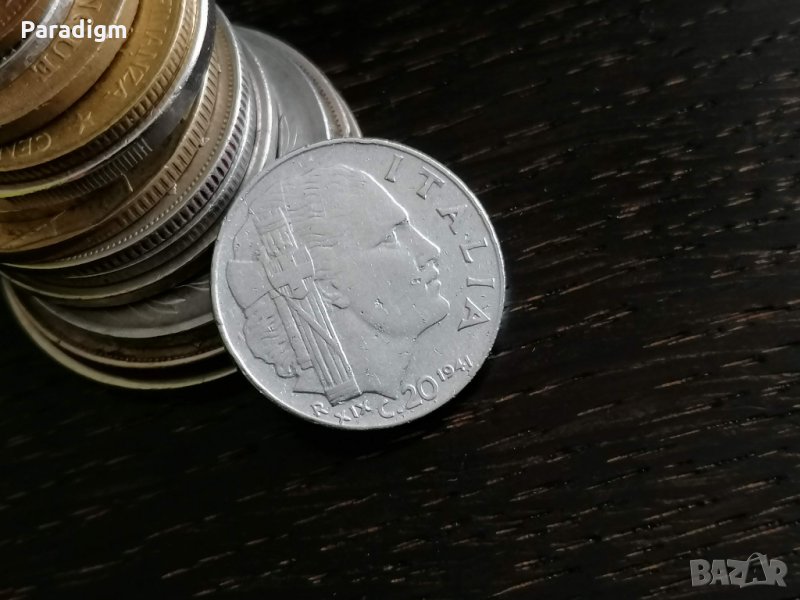 Монета - Италия - 20 чентесими | 1941г., снимка 1
