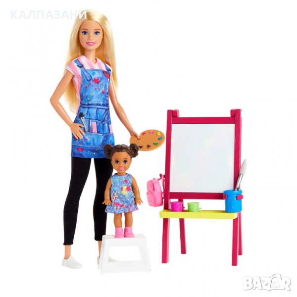 BARBIE YOU CAN BE Кукла Барби учител с EVI ученичка GJM29, снимка 1