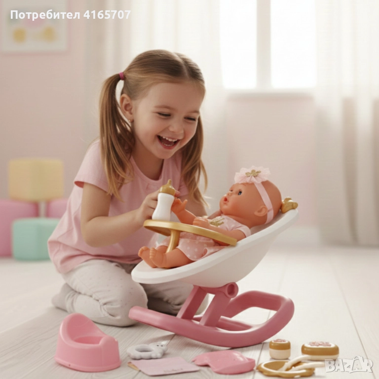 Кукла 2в1 с 13 аксесоара – Перфектен коледен подарък за малки принцеси, снимка 1