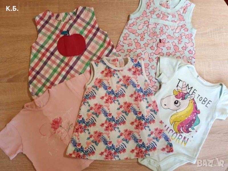 Летни дрешки за момиченце р-р 68, снимка 1