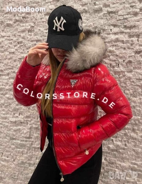 💯Guess Стилно Червено Късо Зимно Яке💯, снимка 1