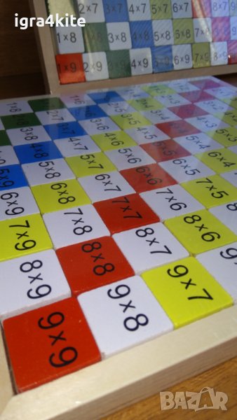 Дървена образователна таблица за смятане - математика помагало, снимка 1