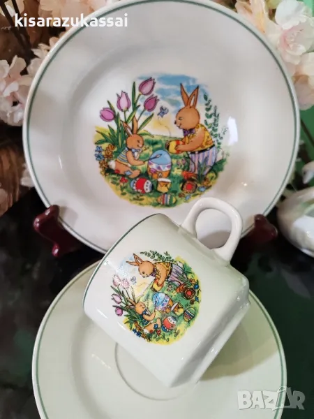 Троен  порцеланов, детски сет , снимка 1