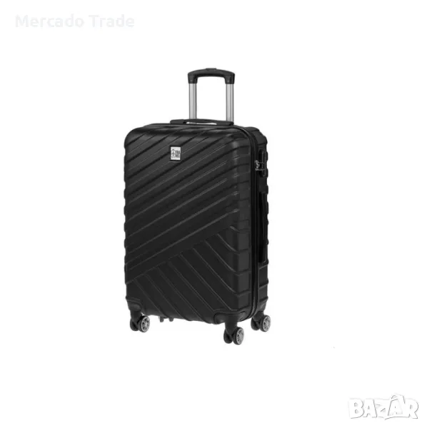 Куфар с колелца Mercado trade, 90л., Черен, снимка 1