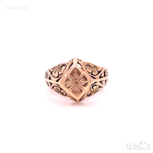 Златен дамски пръстен 2,79гр. размер:49 14кр. проба:585 модел:34336-1, снимка 1