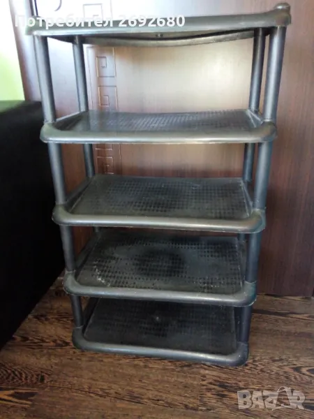 Пластмасов стелаж за обувки 5нива, снимка 1