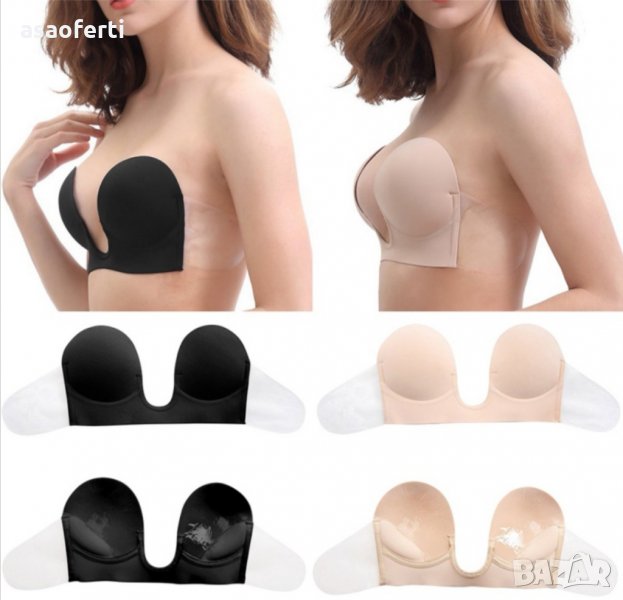 Самозалепващ се сутиен за гол гръб и дълбоко деколте, снимка 1