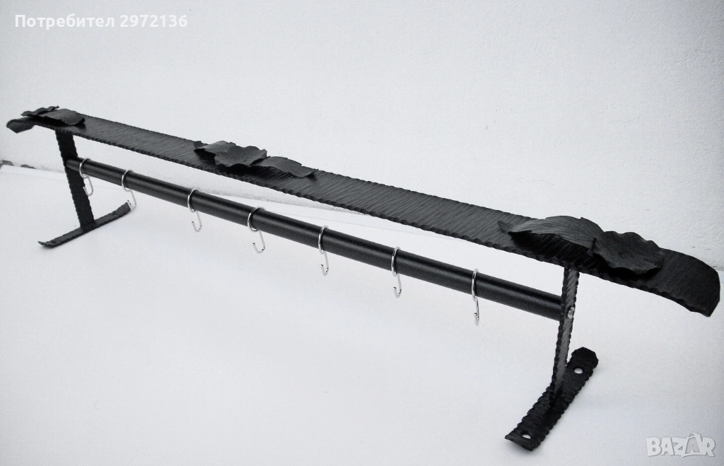 Закачалка за дрехи ковано желязо, снимка 1