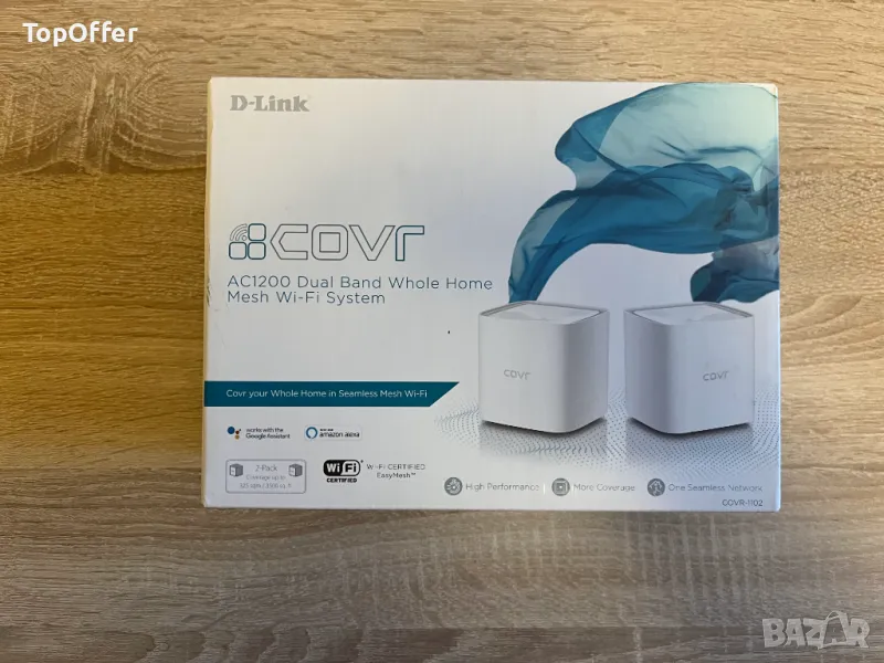 Рутер D-Link AC1200 Dual Band Mesh WiFi System COVR-1102 COVR-1103, снимка 1