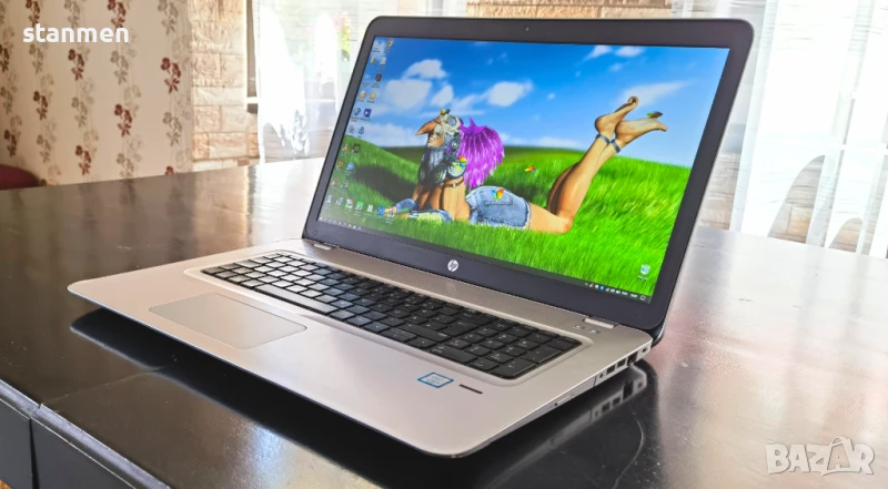 Продавам 17" лаптоп HP ProBook 470/4х2.5ghzThr/16gb/ssd128+1tb/nV930mx/3чБат/DVDrw/Профилактиран , снимка 1