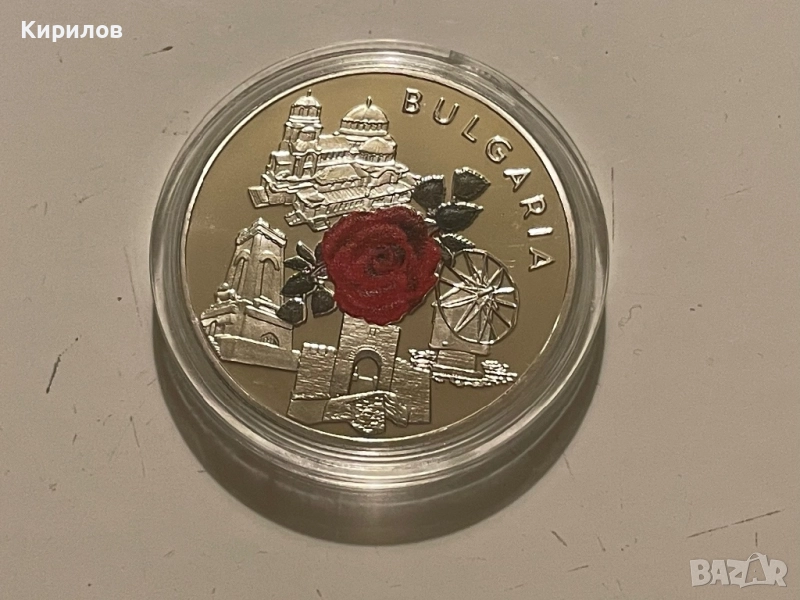 Български плакет с частично оцветяване, снимка 1