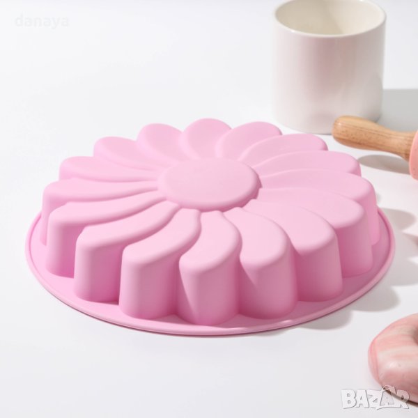 2609 Силиконова форма за печене Маргаритка, 22 см, снимка 1