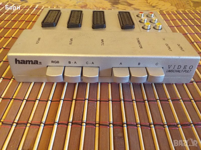 ''hama'' аудио/видео превключвател-съединител, снимка 1