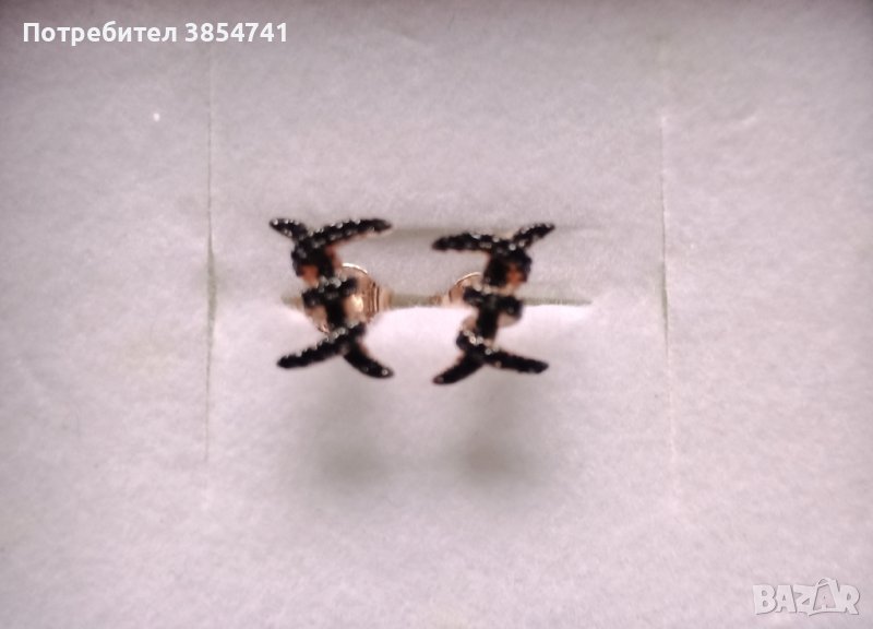 Сребърни обеци, снимка 1