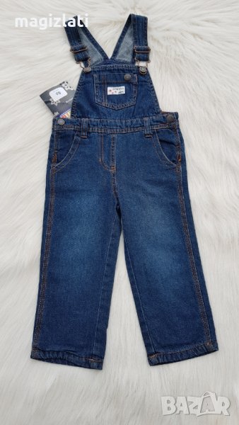 Нов дънков гащеризон 12-18 месеца, снимка 1