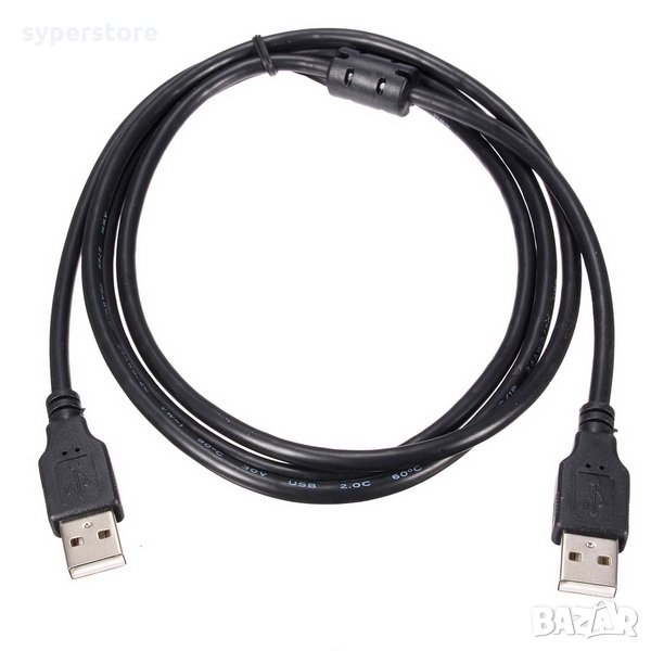 Кабел USB2.0  мъжко/мъжко 3м Качествен Cable USB2.0 type A-A M/M , 3m Quality, снимка 1