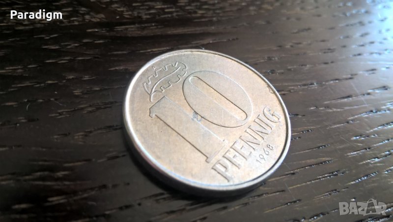 Монета - Германия - 10 пфенига | 1968г.; серия А, снимка 1