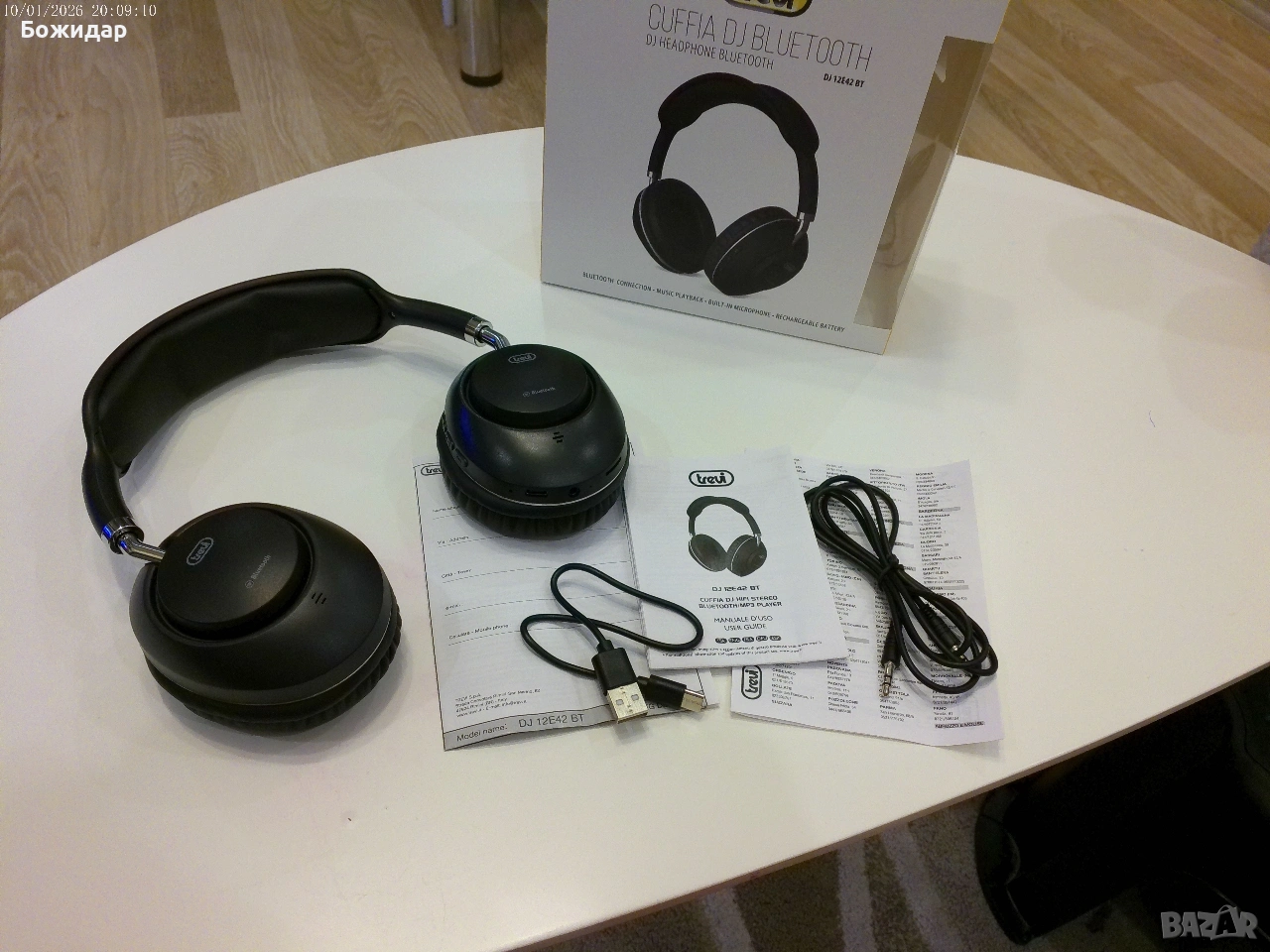 Безжични слушалки с micro sd slot, снимка 1