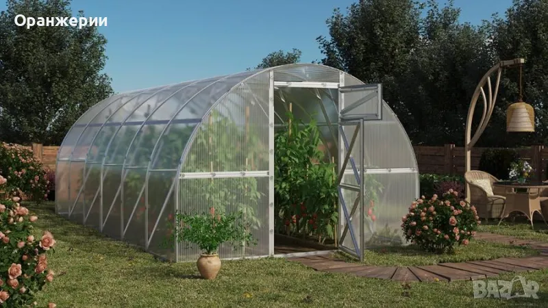 РУСКИ Оранжерииия с поликарбонат /180 кг снежно натоварване на 1м2, снимка 1