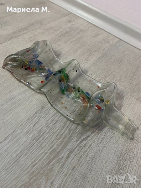 Ръчна изработка, поставка от стъкло, снимка 1