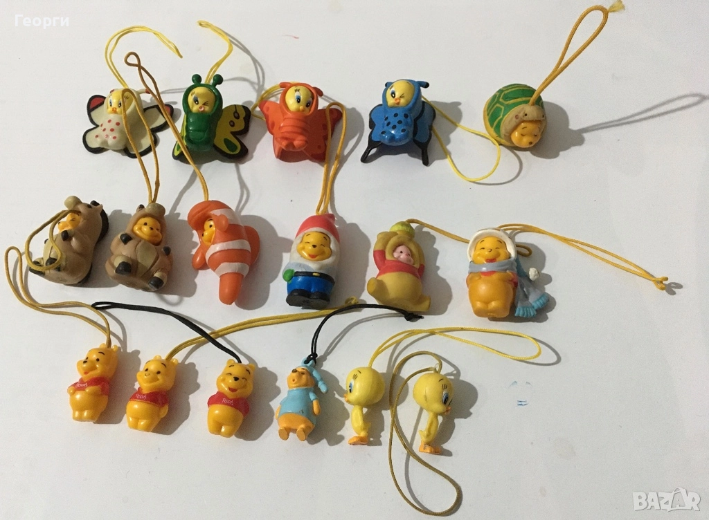 Фигурки на Мечо Пух и Туити от Италия. Winnie The Pooh Tweety Disney, снимка 1