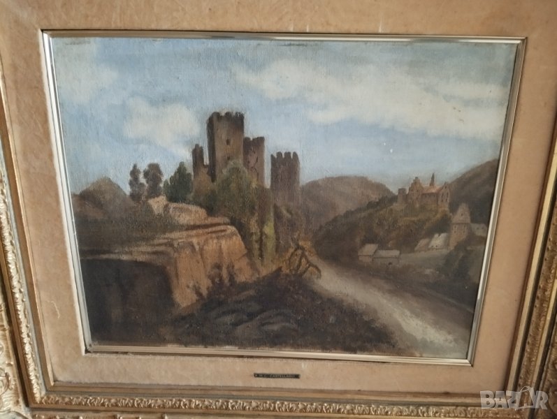 Стара картина-замък, снимка 1