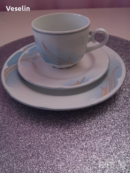 Троен порцеланов сет , снимка 1